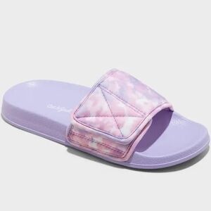 Cat & Jack Purple and Pink Kids Slide Sandals